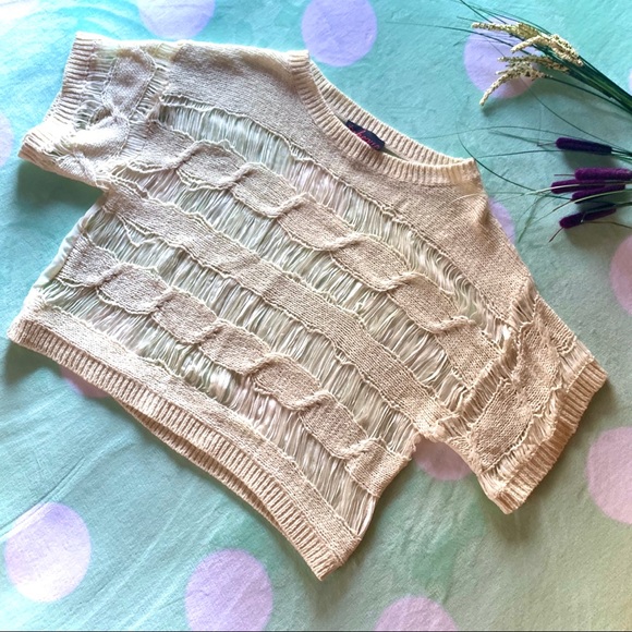 Crochet Boho Crop Top - Picture 1 of 4